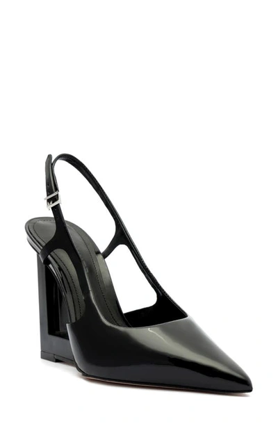 Schutz Filipa Casual Slingback Patent Leather Pump In Black