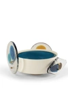 Cassina Vases Ivory And Blue 1 In Blue