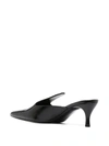 Totême Black Sharp Patent Slingback Heels In Black