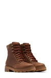 Sorel Lennox Lace-up Boots Women's Shoes In Velvet Tan/ Gum 2