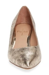 Linea Paolo Bardot Pump In Gold Leather