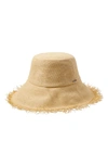 Brixton Alice Packable Bucket Hat In Tan