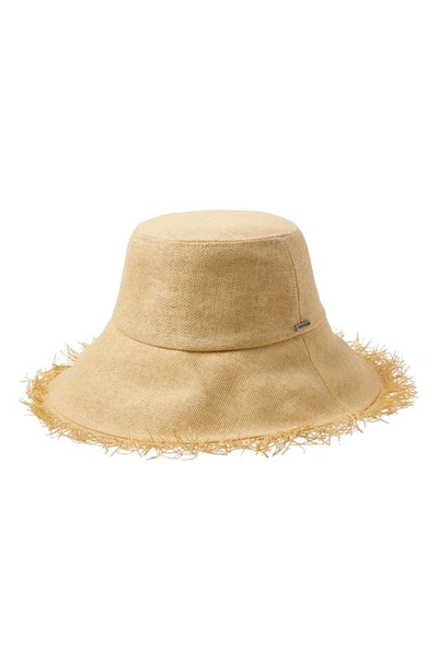 Brixton Alice Packable Straw Bucket Hat In Brown