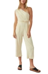 Free People Avery One-shoulder Jumpsuit In Washed Out