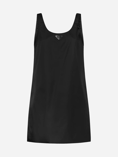 Prada Re-nylon Mini Dress In Default Title