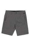 Volcom Big Boys Chino Shorts In Charcoal Heather