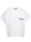 Balmain Glitter Logo T-shirt In White