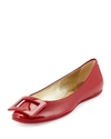 Roger Vivier Gommette Patent Leather Ballerinas In Dark Ruby