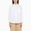 's Max Mara Mina Cotton Poplin Shirt In Bianco
