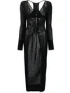 Andrea Adamo Andreādamo Knit Long Cardigan In Black