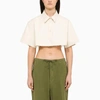 Heron Preston Ex-ray Canvas Cropped Shirt In White