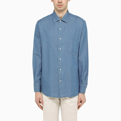 Loro Piana Denim Shirt In Light Blue