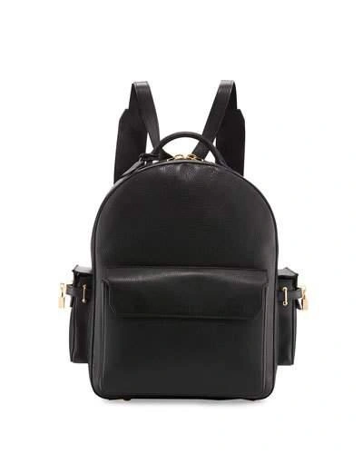 Buscemi Phd Men's Leather Backpack, Black