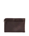 BOTTEGA VENETA WOVEN LEATHER PORTFOLIO CASE,PROD183120101