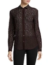 CARVEN Solid Paisley Shirt,0400094060535