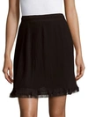 CARVEN Solid Ruffled Skirt,0400094060407