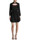 CARVEN Solid Cotton Shirtdress,0400094059804