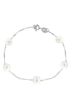 Effy Sterling Silver & 6-7mm Cultured Freshwater Pearl Bracelet In Silver