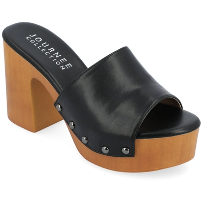 Journee Collection Women's Tru Comfort Foam Veda Sandals In Black
