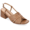 Journee Collection Kirsi Slingback Sandal In Brown
