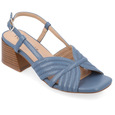 Journee Collection Collection Women's Kirsi Sandals In Blue