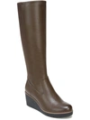 SOUL NATURALIZER APPROVE WOMENS FAUX LEATHER WIDE CALF KNEE-HIGH BOOTS