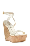 STUART WEITZMAN PLATFORM WEDGE SANDAL