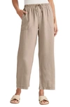 Splendid Angie Crop Wide Leg Pants In Gray