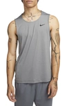 Nike Men's Ready Relaxed-fit Dri-fit Fitness Tank, Regular & Big & Tall In Smoke Grey/ Heather/ Black