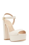 Stuart Weitzman Ryder 95 Platform Sandal In Seashell