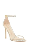 STUART WEITZMAN NUDISTCURVE ANKLE STRAP SANDAL