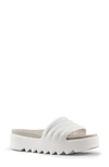 Cougar Pool Party Platform Slide Sandal In Vanilla-dove