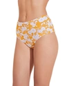 Eberjey Retro Floral Dita Bikini Bottom In Yellow