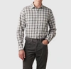 Rodd & Gunn Boltons Trim Fit Check Cotton Flannel Button-up Shirt In Grey
