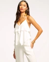 Ramy Brook Brittany Ruffle Tank Top In Ivory