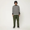 AFENDS RECYCLED STRIPED LONG SLEEVE LOGO T-SHIRT