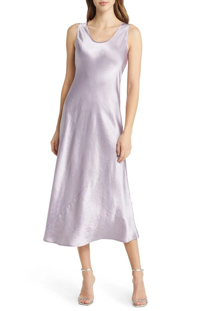 Max Mara Capua Satin Slip Dress In 002 Lilac