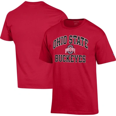 Champion Scarlet Ohio State Buckeyes High Motor T-shirt