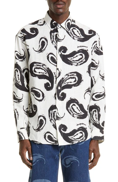 Jacquemus Simon Shirt In White,black