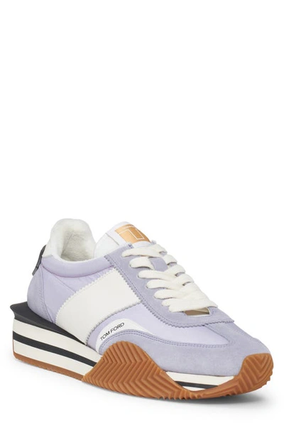 Tom Ford Purple James Sneaker In Lilac
