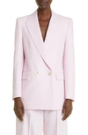 Alexander Mcqueen Double-breasted Sartorial Wool Jacket In 5093 Porcelain