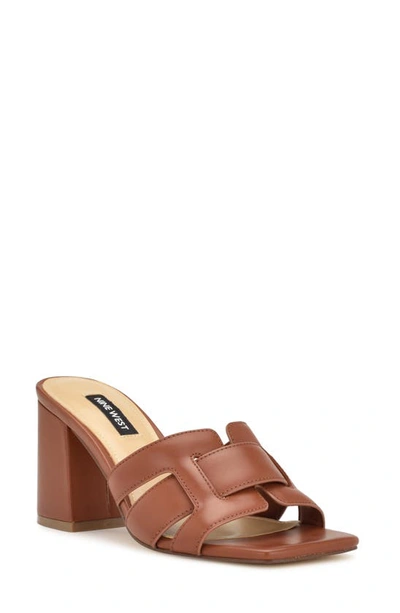 Nine West Kaelyn Sandal In Rich Coffee