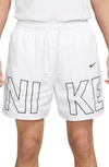 Nike Sportswear Flow Shorts In White/black