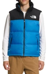 The North Face 1996 Retro Nuptse Down Gilet In Super Sonic Blue,black