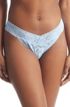 Hanky Panky Daily Lace Original Rise Thong In Grey