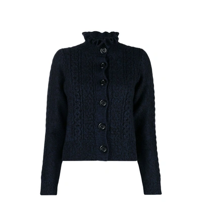 See By Chloé Cable-knit Recycled Wool Cardigan In Black