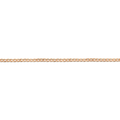 Aurate New York Medium Gold Curb Chain Bracelet In Rose