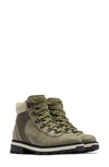 Sorel Women's Lennox Hiker Stkd Wp Hiking Boot In Stone Green/laurel Leaf In Stone Green Laurel Leaf