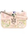 ALEXANDER MCQUEEN Insignia embroidered satchel,447888K9BHY12012544
