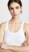Atm Anthony Thomas Melillo Ribbed Stretch-micro Modal Tank In White